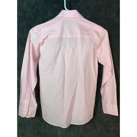Boys Tommy Hilfiger Pink Plaid Long Sleeve Button Down Shirt 10 - Picture 3 of 6